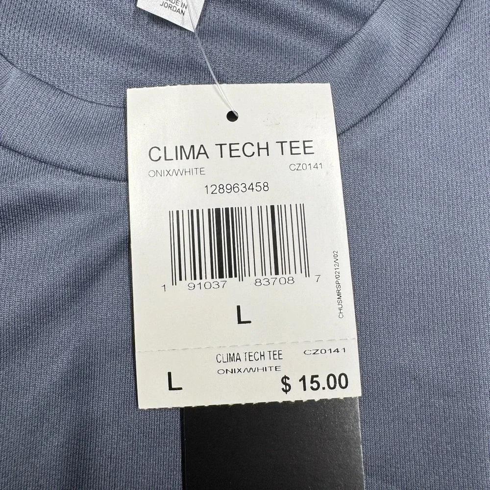 NWT Adidas ClimaTech Aeroready Short Sleeve Athletic‎ T-Shirt Gray Men's Size L